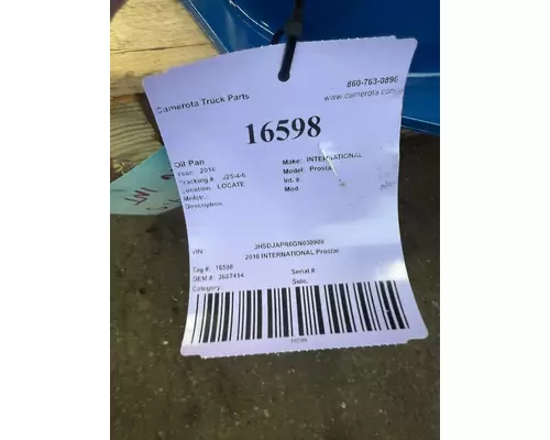 INTERNATIONAL Prostar Oil Pan