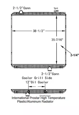 INTERNATIONAL Prostar Radiator