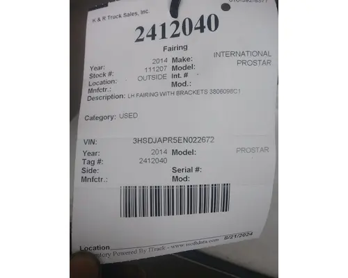 INTERNATIONAL Prostar Side Fairing