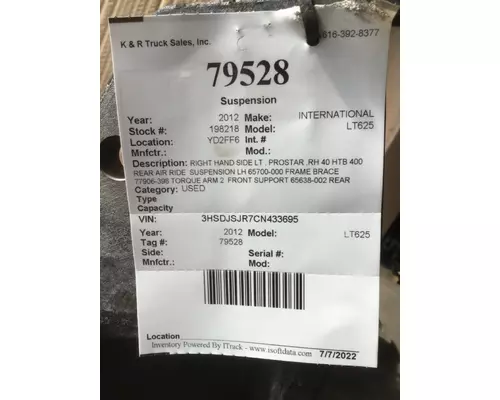 INTERNATIONAL Prostar Suspension