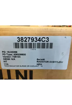 INTERNATIONAL RE Radiator Overflow Bottle