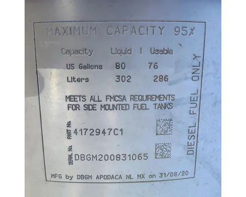 INTERNATIONAL RH613 Fuel Tank