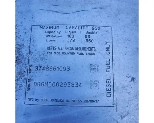 INTERNATIONAL RH613 Fuel Tank