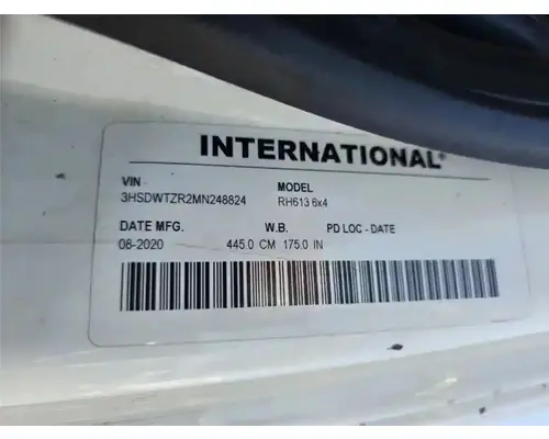 INTERNATIONAL RH613 Parts Vehicles