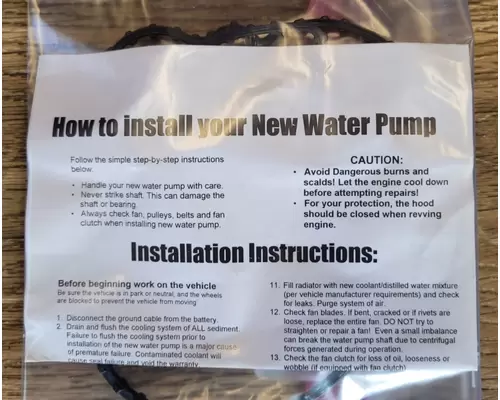 INTERNATIONAL T444E Water Pump