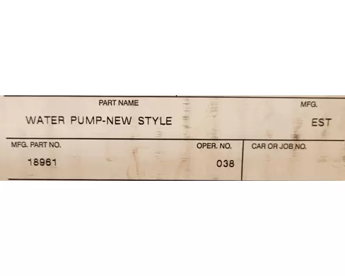 INTERNATIONAL T444E Water Pump