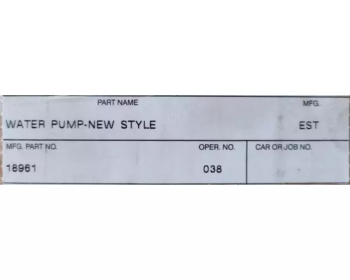 INTERNATIONAL T444E Water Pump