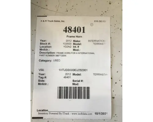 INTERNATIONAL TerraStar Frame Horn