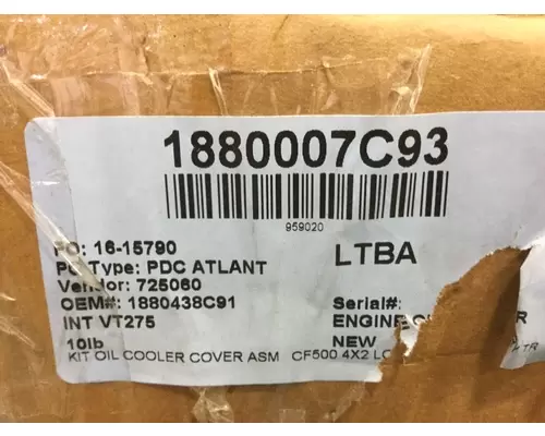 INTERNATIONAL VT275 (4.5L) Engine Oil Cooler