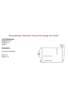 INTERNATIONAL WorkStar 7300 Charge Air Cooler (ATAAC)