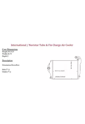 INTERNATIONAL WorkStar 7300 Charge Air Cooler