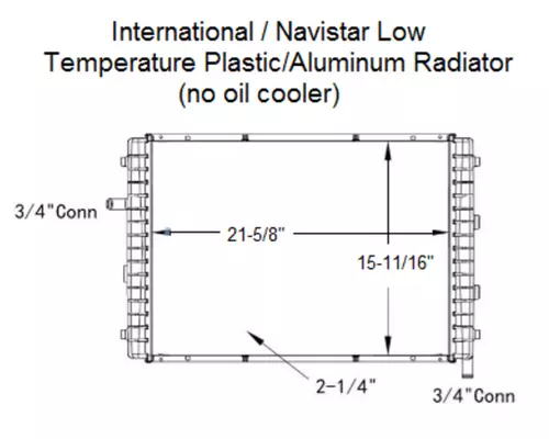 INTERNATIONAL WorkStar Radiator