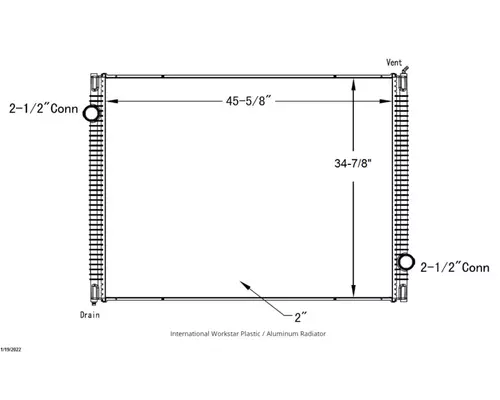 INTERNATIONAL WorkStar Radiator