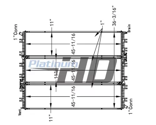 INTERNATIONAL WorkStar Radiator