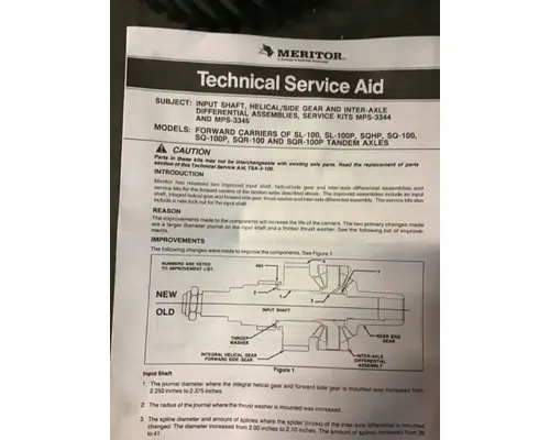 INTERNATIONAL  Differential Parts, Misc.