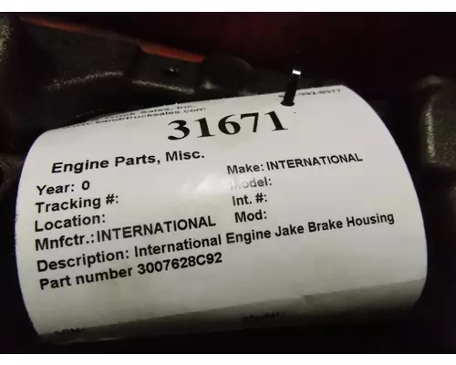 INTERNATIONAL  Exhaust Brake