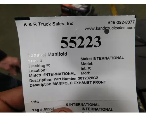 INTERNATIONAL  Exhaust Manifold
