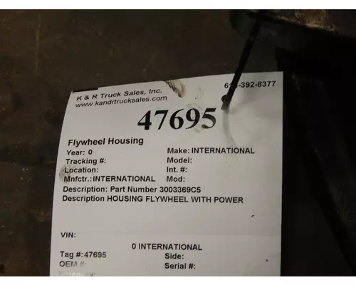 INTERNATIONAL  Flywheel Housing