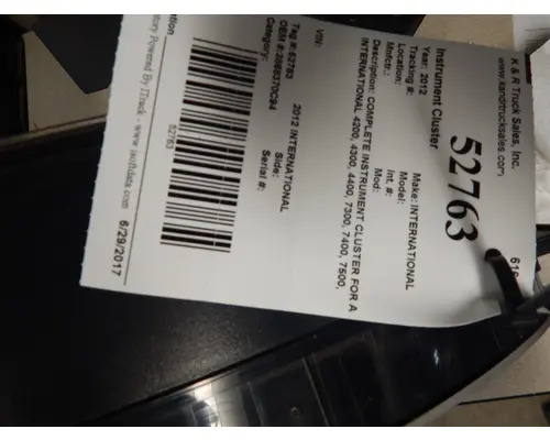 INTERNATIONAL  Instrument Cluster