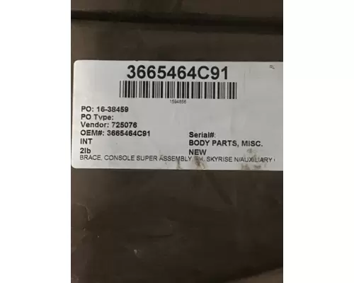 INTERNATIONAL  Interior Parts, Misc.