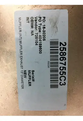 INTERNATIONAL  Muffler
