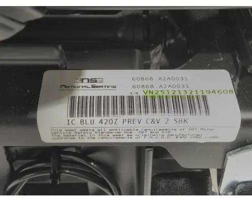 INTERNATIONAL  Seat, Front