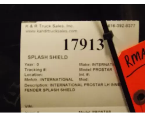 INTERNATIONAL  Splash Shield