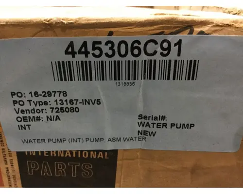 INTERNATIONAL  Water Pump