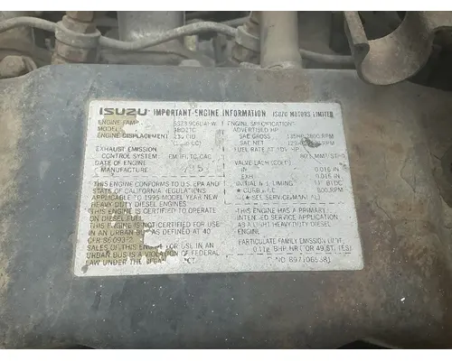 ISUZU 4BD2TC Engine Assembly