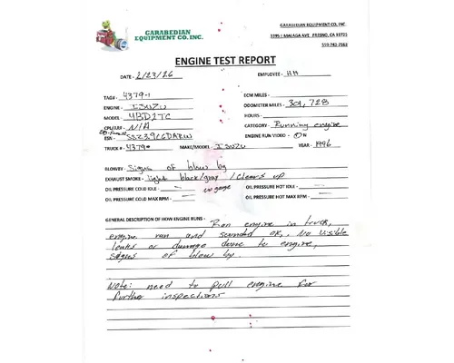 ISUZU 4BD2TC Engine Assembly