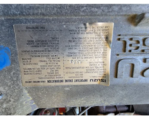 ISUZU 4HE1XS Engine Assembly
