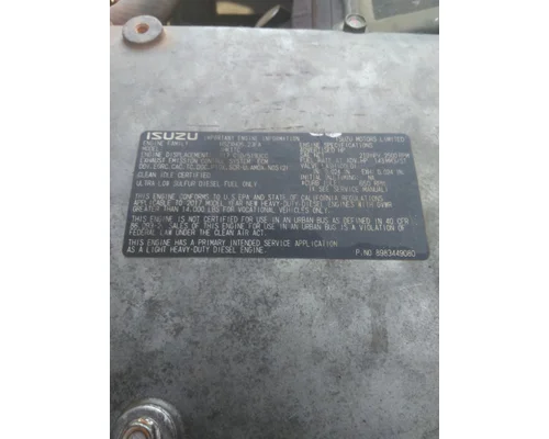 ISUZU 4HK1TC (5.2L) ENGINE ASSEMBLY