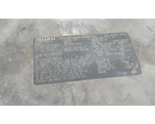 ISUZU 4HK1TC (5.2L) ENGINE ASSEMBLY