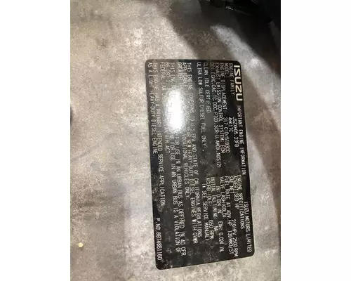 ISUZU 4HK1TC Engine Assembly