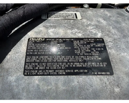 ISUZU 4HK1TC Engine Assembly