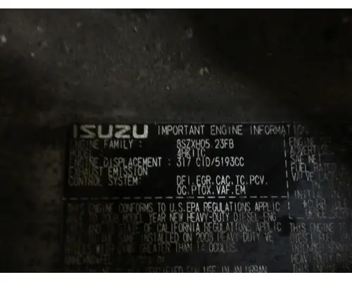 ISUZU 4HK1TC Engine Assembly