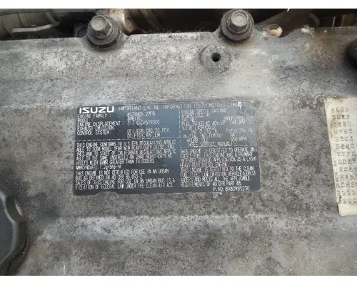 ISUZU 4HK1TC Engine Assembly