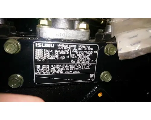 ISUZU 4LE1 Engine Assembly