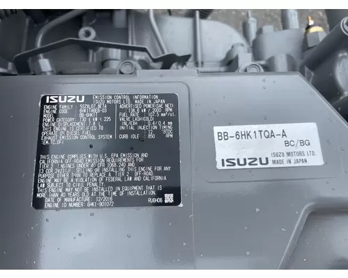 ISUZU 6HK1 Engine Assembly