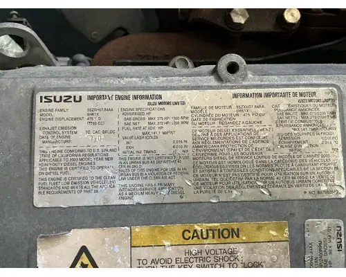 ISUZU 6HK1 Engine Assembly