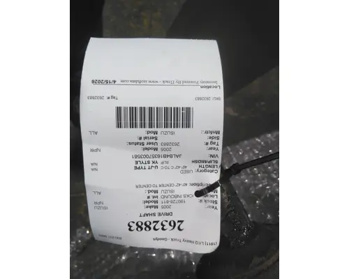 ISUZU ALL DRIVE SHAFT
