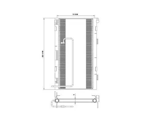 ISUZU FTR AIR CONDITIONER CONDENSER
