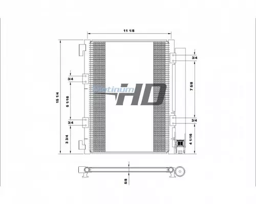 ISUZU NPR AIR CONDITIONER CONDENSER