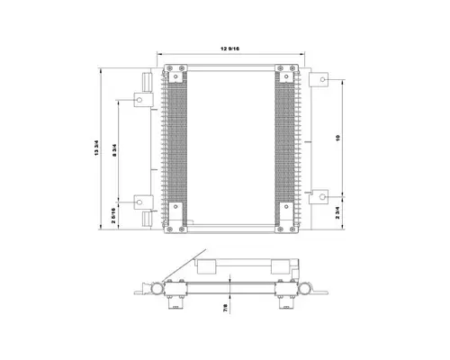 ISUZU NPR AIR CONDITIONER CONDENSER