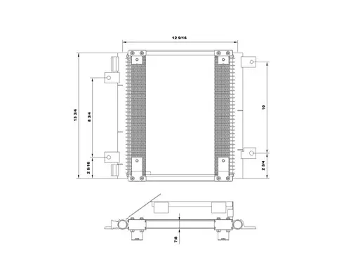 ISUZU NPR AIR CONDITIONER CONDENSER