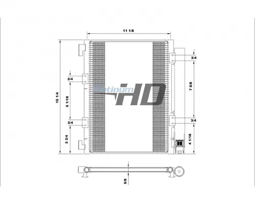 ISUZU NPR AIR CONDITIONER CONDENSER