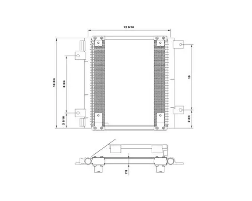 ISUZU NPR AIR CONDITIONER CONDENSER