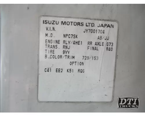 ISUZU NPR Axle Assembly, Rear