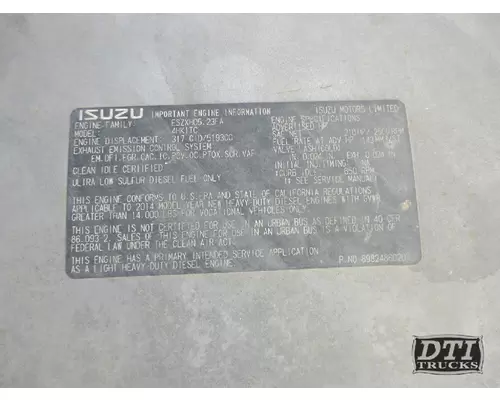 ISUZU NPR Engine Assembly (CORE)