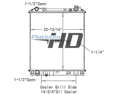ISUZU NPR RADIATOR ASSEMBLY